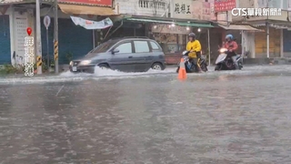 大雨+海水倒灌！屏東多處淹水　水灌民宅居民苦