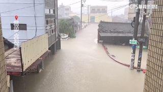 豪大雨狂下！雲林西鎮村水淹及腰　水林鄉200戶進水