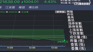 台股8/2收盤崩跌1004點！　創史上最大跌點