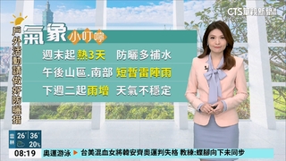 午後山區.南部　短暫雷陣雨