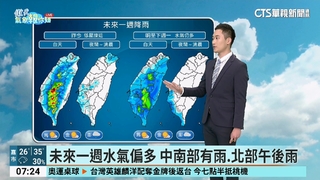 低壓帶持續影響 各地天氣仍不穩.水氣較多