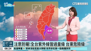 西半部 宜蘭沿海零星雨 降雨集中在午後