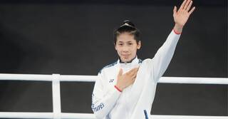 林郁婷摘金明返台！比照「麟洋配」水門禮迎接 桃機觀景台提前開放