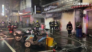 豐原機車行暗夜大火　近50台重機燒剩骨架損逾千萬