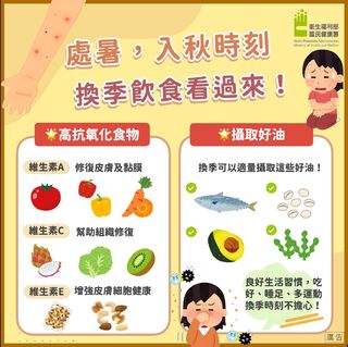 「秋老虎」換季容易狂打噴嚏？　國健署推2大類營養要素