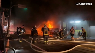 濃煙竄天！　台中汽修廠火警延燒3間鐵皮屋