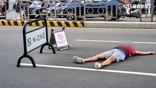 一中商圈女當街翻滾路人驚　警調查：身體不適.免罰