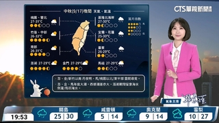 「葡萄桑」颱風影響！桃園以北.東半部局部雨　沿海風強浪大