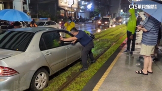 小客車駕駛稱下雨視線不佳誤闖　輕軌受阻30分鐘