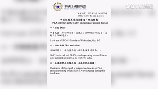 被山陀兒嚇跑？　國防部：未偵獲共機.艦台海周邊活動