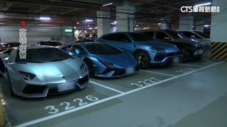 愛車「千萬」別泡湯！　高鐵3樓停整排跑車躲颱風