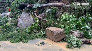 山陀兒雨炸台東！　台東東68線土石坍.千歲橋潰堤