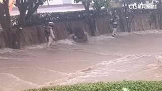 朱銘美術館慘淹　戶外雕塑泡水損失難估計