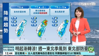 明起漸轉涼！　週一東北季風到　東北部防豪雨