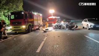 國3雲林段奪命連撞！　「車變廢鐵人噴飛」2死5傷