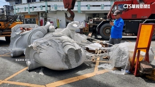 吊掛觀音像出包斷頭　羅東廟方苦等3個月重新立座