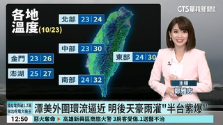 北臺濕涼迎風面有大雨或豪雨　沿海風強浪大留意長浪