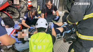 悚！　捷運站旁電梯突墜像「大怒神」　婦姪受傷送醫