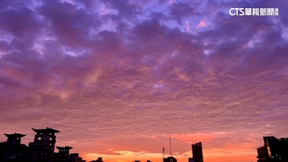 康芮侵台前　台南昨傍晚出現奇特紫色天空