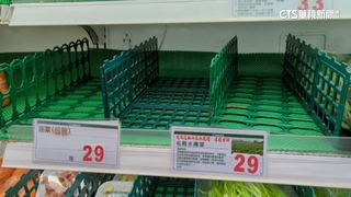 颱風天搶買潮！　超市葉菜類全空　業者備貨多2-3成