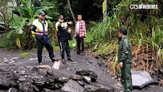 和平山區土石流釀路斷　28旅客受困梨山賓館