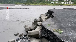 屏東來義林邊溪堤防遭沖毀　恐危及文化資產二峰圳