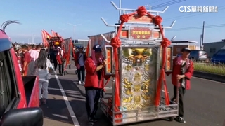 三家村福德廟遶境　高空煙火+百人儀隊熱鬧滾滾