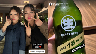 《黑白大廚》鄭智善在台灣！　曬18天生啤酒直呼：一定要喝這個！