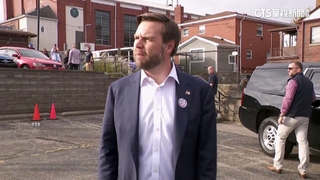 決戰2024美國總統大選　范斯攜妻小前往投票