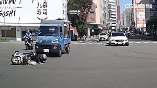 颱風+東北季風「共伴」　新竹騎士遭吹倒.招牌應聲墜