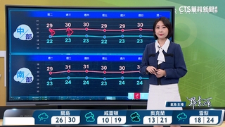 颱風外圍雲系影響　基隆北海岸.宜蘭.大台北山區雨勢明顯