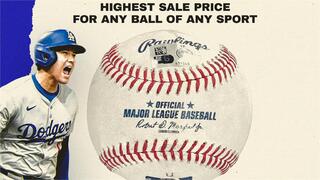 大谷翔平1.4億50轟紀念球　台北101規劃13日展出