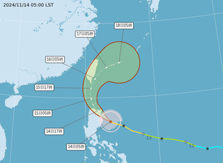颱風「天兔」估15日上午暴風圈觸陸　北、東部慎防大雨