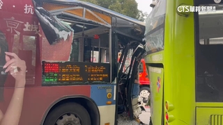 北市2公車追撞1死15傷　過馬路行人捲車底亡