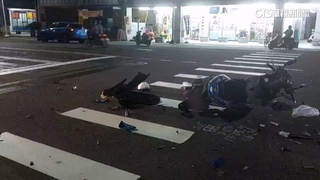 駕駛左轉撞機車致車體四散　騎士四肢擦挫傷