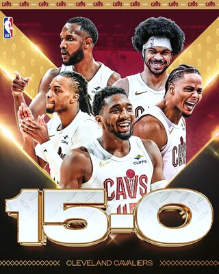 NBA》太狂啦！騎士開季15連勝　史上第4隊達成壯舉