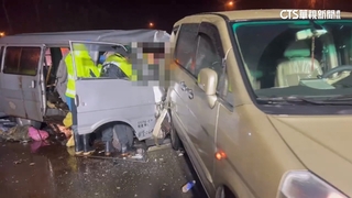疑天雨路滑　國1汐止路段3車連環撞4人傷送醫