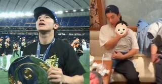 陳傑憲捧MVP狂喊「我老婆呢」！聚餐哄兒畫面曝　網：拉高好男人標準