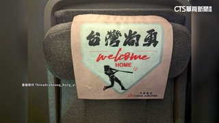 12強奪冠英雄專機返台　「台灣尚勇」座椅頭巾迎賓