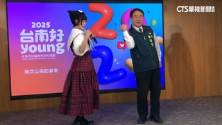 黃偉哲跳三振舞　宣傳台南市耶誕.跨年晚會