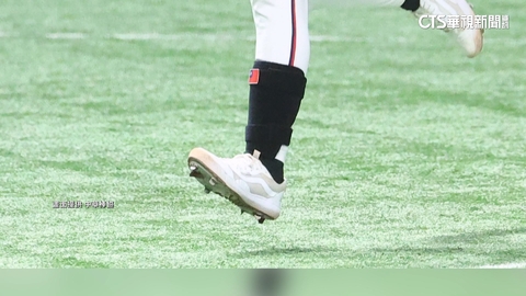 林家正腳上護具有亮點! 眼尖網友發現「小國旗」