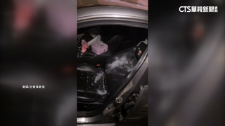 廟會煙火波及豪車！　賓士車窗全炸碎　廟方歉：全額賠