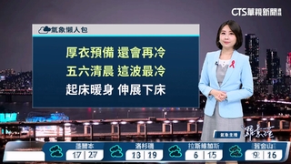 冷氣團持續影響　今晚到明清晨低溫跌至10度