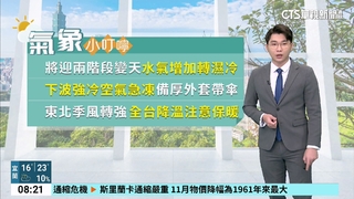 將迎兩階段變天　水氣增加轉濕冷