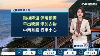 東北季風影響北東濕涼　東北部山區局部大雨