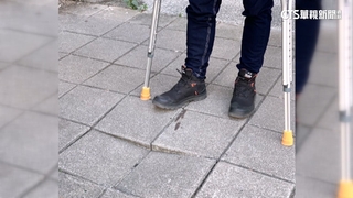 男控人行道凹陷害摔　高市府：立即封鎖發包維修