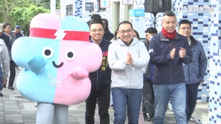 世壯運明年5月登場　吉祥物「壯寶」捷運車身現蹤