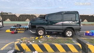 廂型車遭撞「前座幾消失」7旬翁亡　疑肇逃男到案