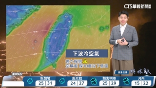 環境轉偏東風　氣溫稍回升