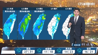 東北季風稍增強北台較涼　雲量漸增東台恆春零星雨